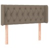 Tête de lit avec oreilles Taupe 103x16x78/88 cm Tissu 629491629491
