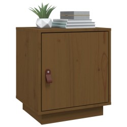 Tables de chevet 2pcs Marron miel 40x34x45cm Bois de pin massif 629492629492