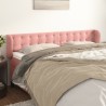 Tête de lit avec oreilles Rose 203x23x78/88 cm Velours 629493629493
