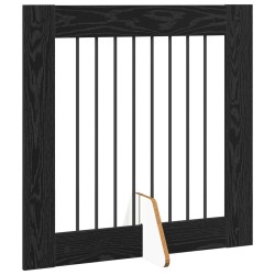 Porte de chien pliable avec supports 4 pcs Chêne noir 321 cm 629495629495