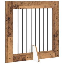 Porte de chien pliable avec supports 4 pcs Bois ancien 321 cm 629499629499