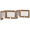 Porte de chien pliable avec supports 4 pcs Bois ancien 321 cm 629501629501