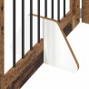 Porte de chien pliable avec supports 4 pcs Bois ancien 321 cm 629501629501