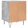 Tables de chevet 2 pcs gris béton 40x35x50 cm bois d’ingénierie 629503629503