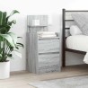Tables de chevet avec 2 tiroirs 2 pcs sonoma gris 38x34x80 cm 629505629505
