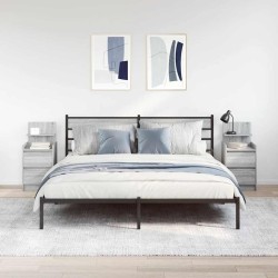 Tables de chevet avec 2 tiroirs 2 pcs sonoma gris 38x34x80 cm 629505629505
