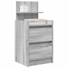 Tables de chevet avec 2 tiroirs 2 pcs sonoma gris 38x34x80 cm 629505629505