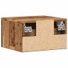 Tables de chevet murales 2 pcs vieux bois 34x30x20 cm 629506629506