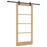 Porte coulissante ORKDAL Naturel et Noir 93 x 202 cm 629509629509