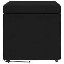Tabouret Noir 41 x 41 x 40 cm Tissu et bois stratifié 629513629513