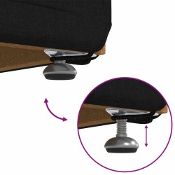 Tabouret Noir 41 x 41 x 40 cm Tissu et bois stratifié 629513629513