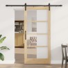 Porte coulissante ORKDAL Naturel et Noir 93 x 202 cm 629514629514