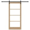 Porte coulissante ORKDAL Naturel et Noir 93 x 202 cm 629514629514