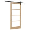 Porte coulissante ORKDAL Naturel et Noir 93 x 202 cm 629515629515