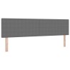 Tête de lit LED Gris clair 180 cm Tissu en velours côtelé 629517629517