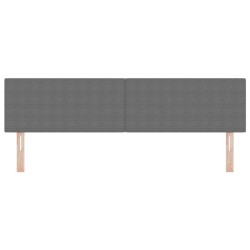 Tête de lit LED Gris clair 180 cm Tissu en velours côtelé 629517629517
