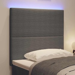 Tête de lit LED Gris clair 90 cm Tissu en velours côtelé 629518629518