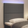 Tête de lit LED Gris clair 90 cm Tissu en velours côtelé 629518629518