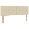 Tête de lit LED avec bandes LED Crème 144 cm tissu 629525629525