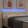 Tête de lit LED avec bandes LED Crème 144 cm tissu 629525629525