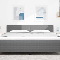 Tête de lit Gris clair 180 cm Tissu en velours côtelé 629526629526