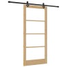Porte coulissante ORKDAL Naturel et Noir 93 x 202 cm 629527629527