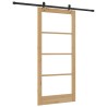 Porte coulissante ORKDAL Naturel et Noir 93 x 202 cm 629527629527