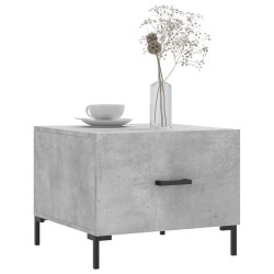 Tables basses 2 pcs gris béton 50x50x40 cm bois d'ingénierie 629529629529