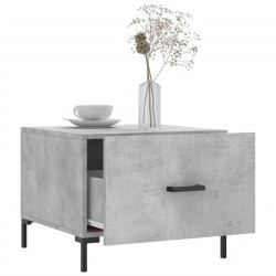 Tables basses 2 pcs gris béton 50x50x40 cm bois d'ingénierie 629529629529
