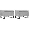 Tables basses 2 pcs gris béton 50x46x35 cm bois d'ingénierie 629530629530
