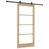 Porte coulissante ORKDAL Naturel et Noir 93 x 202 cm 629531629531