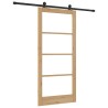 Porte coulissante ORKDAL Naturel et Noir 93 x 202 cm 629531629531