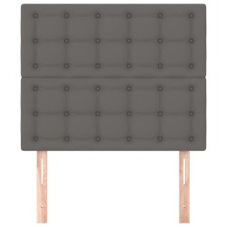 Tête de lit Gris 90x5x118/128 cm Similicuir 629535629535