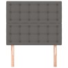 Tête de lit Gris 90x5x118/128 cm Similicuir 629535629535