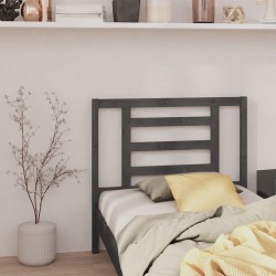 Tête de lit Gris 96x4x100 cm Bois massif de pin 629536629536