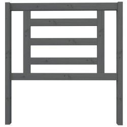 Tête de lit Gris 96x4x100 cm Bois massif de pin 629536629536