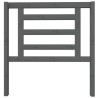 Tête de lit Gris 96x4x100 cm Bois massif de pin 629536629536