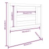 Tête de lit Gris 96x4x100 cm Bois massif de pin 629536629536