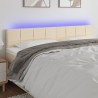 Tête de lit à LED Crème 200x5x78/88 cm Tissu 629539629539