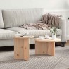 Table basse 2 pcs Naturel Bois de pin massif 629541629541