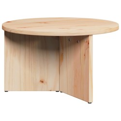 Table basse 2 pcs Naturel Bois de pin massif 629541629541