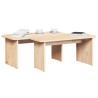 Table basse 2 pcs Naturel Bois massif en pin 629542629542