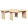 Table basse 2 pcs Naturel Bois massif en pin 629542629542