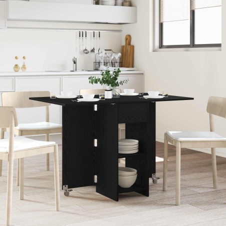 Table à dîner 115 x 70 x 75 cm Bois d'ingénierie Chêne noir 629544629544