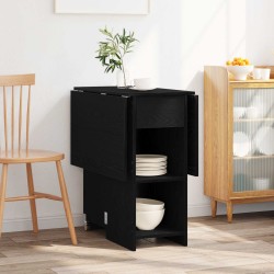 Table à dîner 115 x 70 x 75 cm Bois d'ingénierie Chêne noir 629544629544