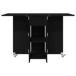 Table à dîner 115 x 70 x 75 cm Bois d'ingénierie Chêne noir 629544629544