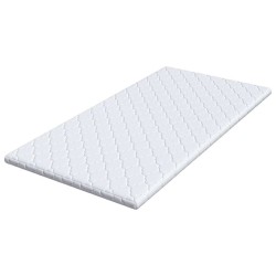 Surmatelas en Coco Blanc 90 x 200 cm Tissu jacquard 629551629551