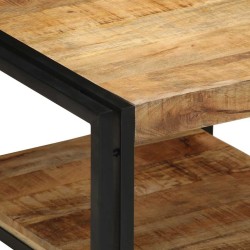 Table basse 50x50x38 cm bois de manguier massif brut 629553629553