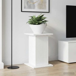 Support de Plante 2 pcs Blanc brillant 30,5 x 30 x 43 cm 629557629557