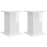 Support de Plante 2 pcs Blanc brillant 30,5 x 30 x 43 cm 629557629557